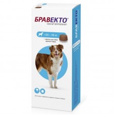 Бравекто Bravecto - от клещей для собак, 1000 мг (20 - 40 кг)