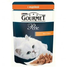 Gourmet Perle - консервы для кошек с индейкой в подливке (85 гр.) пауч Gourmet Perle - консервы для кошек с индейкой в подливке (85 гр.) пауч
