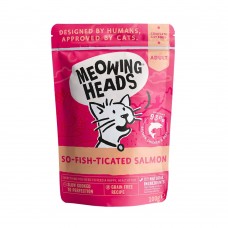 Meowing Heads - паучи для кошек с лососем, курицей и говядиной Фиш гурман So-fish-ticated Salmon (100 г) Meowing Heads - паучи для кошек с лососем, курицей и говядиной Фиш гурман So-fish-ticated Salmon (100 г)