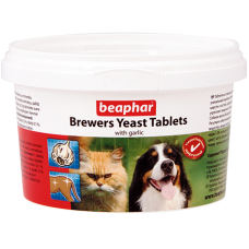 Beaphar Brewers yeast Tabs - Пивные дрожжи с чесноком для и собак, 250 табл. (арт. DAI12664)
