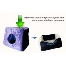 ГЮ-ВАС Куб-лежак для собак, (мех) 34х44х36 см (арт. Гюв 295)