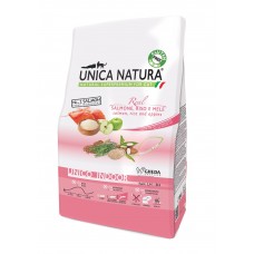 Unica Natura Indoor корм для кошек, лосось, рис 