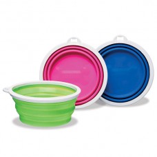 Миска складная для кошек и котов 1 л. латексная лиловая-синяя Sanabelle Миска складная для кошек и котов 1 л. латексная лиловая-синяя Sanabelle