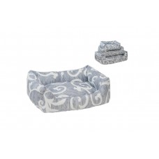 Лежак прямоугольный №2 ЧИП серия Маршмеллоу с подушкой, 71*51*21 см., для кошек ( арт. 93602)