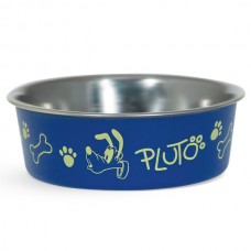 Triol Миска металлическая на резинке Pluto для кошек, несколько объемов Triol Миска металлическая на резинке Pluto для кошек, несколько объемов