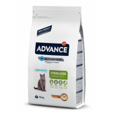 Advance Junior Sterilized - корм сухой для стерилизованных кошек до 3 лет, курица и рис