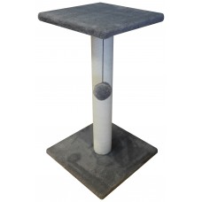 Когтеточка с полкой из меха и хлопка (выс. 70 см, шир. 40 см) Cat House (арт. CH13)