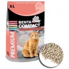 Comfy Benta Наполнитель комкующийся из бентонита с ароматом детской присыпки 5 л., (арт. TYZ 224182)