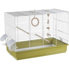 Клетка Voltrega для птиц бело-зеленая 28x50.5x45 см. (арт. TYZ001611BV)