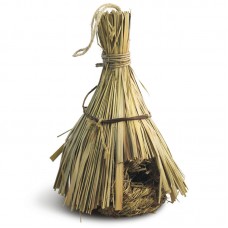 Гнездо-домик для птиц с соломенной крышей, d120*270 мм. (арт. ТР 52011006) Гнездо-домик для птиц с соломенной крышей, d120*270 мм. (арт. ТР 52011006)