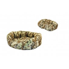 Redplastic Лежак овальн.пухлый Хантер-МЕДВЕДЬ, с подуш.(камуфл.поликоттон,с/пух) ТМ Дарэлл, разные размеры