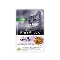 Pro Рlan. Nutri Savoir Корм консерв. для стерил. кошек и кастрир. котов, с индейкой в желе 85 г (пакет) Pro Рlan. Nutri Savoir Корм консерв. для стерил. кошек и кастрир. котов, с индейкой в желе 85 г (пакет)