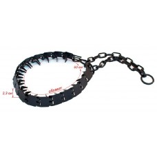 Ошейник-строгач пластинчатый, вороненый, несколько размеров Дарелл