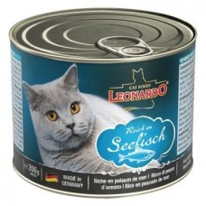 Leonardo ocean fish - вкуснейшие консервы для котов с океанической рыбой (6шт. х 200гр.)