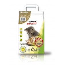 Super Benek Corn Cat Golden - наполнитель для котов кукурузный комкующийся улучшенный