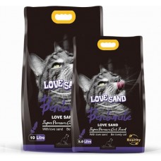 Love Sand Лаванда - наполнитель для туалета кошек (запах лаванды)