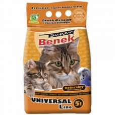 Super Benek Universal Line - натуральный бентонитовый комкующийся наполнитель для любых животных
