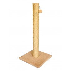 Когтеточка-столбик из меха и сизаля (выс. 90 см, шир. 42 см) Cat House (арт. CH8)