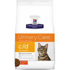 Hill's c/d Multicare Urinary Care (с курицей) - для кошек с заболеваниями нижнего отдела мочевыводящих путей.