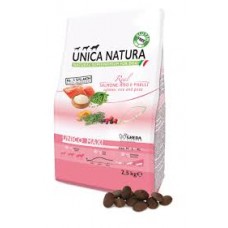 Unica Natura Maxi salmon, rice - корм для взрослых собак крупных пород, семга, рис, горох