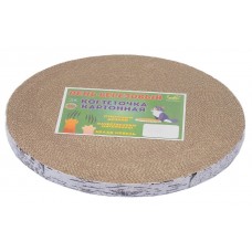 Когтеточка гофрокартонная ЧИП модель ПЕНЬ БЕРЁЗОВЫЙ большой h25 мм., D40,5 см. с пропиткой (арт. RP 840013)