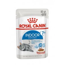 Royal Canin Indoor Sterilized 7+ years - кусочки в соусе для стареющих стерилизованных кошек (в возрасте от 7 до 12 лет), постоянно живущих в помещении, 85 гр. Royal Canin Indoor Sterilized 7+ years - кусочки в соусе для стареющих стерилизованных кошек (в возрасте от 7 до 12 лет), постоянно живущих в помещении, 85 гр.