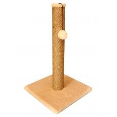 Когтеточка-столбик из меха и сизаля (выс. 60 см, шир. 35 см) Cat House (арт. СН2)