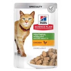 Hill's Science Plan Youthful Vitality паучи для пожилых кошек с курицей (арт.603993) Hill's Science Plan Youthful Vitality паучи для пожилых кошек с курицей (арт.603993)