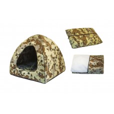 Redplastic Домик мягкий Хантер-ВИГВАМ с подуш. для собак (камуфл.поликоттон,поролон,пенопласт)