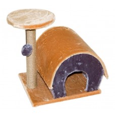 Redplastic Домик-когтеточка с полукруглой крышей 50*41*51см, разные материалы Redplastic Домик-когтеточка с полукруглой крышей 50*41*51см, разные материалы