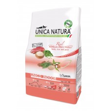 Корм для кошек Unica Natura Indoor с ягненком, рисом и горохом Корм для кошек Unica Natura Indoor с ягненком, рисом и горохом