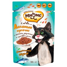 Мнямс Кот Федор - паучи для взрослых кошек Рыбный фестиваль (лосось, креветки, форель) 100 г, (арт. DAI703102) Мнямс Кот Федор - паучи для взрослых кошек Рыбный фестиваль (лосось, креветки, форель) 100 г, (арт. DAI703102)