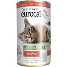 Консервы Eurocat для взрослых кошек с говядиной, 415 гр. (арт. TYZ ED202)
