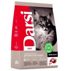 Darsi Adult - сухой корм для взрослых кошек, мясное ассорти Darsi Adult - сухой корм для взрослых кошек, мясное ассорти