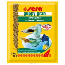 SERA Guppy Gran - корм для мелких рыб и гуппи, 10 г (арт. TYZ 712)