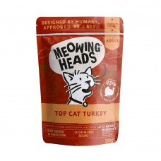 Meowing Heads - паучи для кошек с индейкой, говядиной и курицей Аппетитная индейка Top Cat Turkey (100 г) Meowing Heads - паучи для кошек с индейкой, говядиной и курицей Аппетитная индейка Top Cat Turkey (100 г)