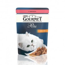 Gourmet Perle - консервы для кошек с лососем в подливке (85 гр.) пауч Gourmet Perle - консервы для кошек с лососем в подливке (85 гр.) пауч