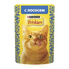 Friskies - корм влажный для взрослых кошек с лососем в подливе, 85 гр. Friskies - корм влажный для взрослых кошек с лососем в подливе, 85 гр.