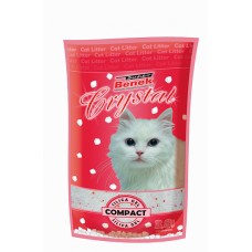 Super Benek Crystal Compact - наполнитель силикагелевый впитывающий Звездная пыль МЕЛКИЙ