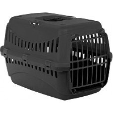 Переноска для кошек с пластиковой дверцей GIPSY ECO, черный несколько размеров Переноска для кошек с пластиковой дверцей GIPSY ECO, черный несколько размеров