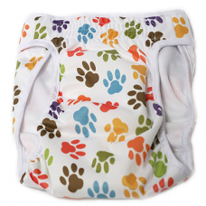 Подгузник многоразовый Hippie Pet для сук, разных размеров Веселые лапки Подгузник многоразовый Hippie Pet для сук, разных размеров Веселые лапки