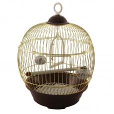 Клетка для птиц круглая, золото, 36,5*23 cм. Triol (арт. ТР 50611014) Клетка для птиц круглая, золото, 36,5*23 cм. Triol (арт. ТР 50611014)