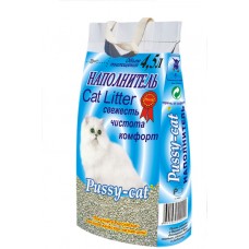 Pussy-Сat Стандарт - впитывающий цеолитовый наполнитель для кошек без запаха (арт. TYZ PUS004)