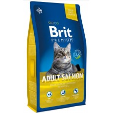 Brit Premium Cat Adult Salmon - корм для взрослых кошек с лососем в соусе