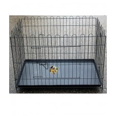 Манеж с поддоном для собак , 91x62x67 cм., черный Happy Pet (арт. LEI4D-LA1)