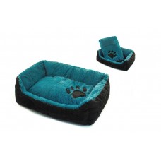 Redplastic Лежак ZooM прямоугольный пухлый TIGER с подушкой (пуш.мех+.эко-кожа+сатин в/о,с/пух), разные цвета, несколько размеров