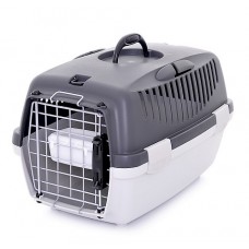 Переноска для щенков и собак Gulliver 1 Delux (до 6 кг) с металлической дверкой, 48x32x31 см. с поилкой