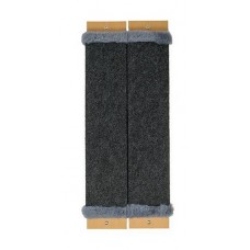 Когтеточка настенная ЕСО большая-угловая 74*30 см, короткий ворс, ковролин с мехом и пропиткой (арт. 813522мех)