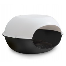 MP Bergamo лежак пластиковый Luna Blanco - для собак разных цветов, размера 57х38х31 см.