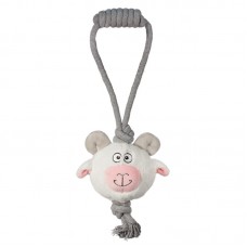 Triol Игрушка для собак Барашек с веревкой, 110*380 мм (арт. ТР 12141133) Triol Игрушка для собак Барашек с веревкой, 110*380 мм (арт. ТР 12141133)